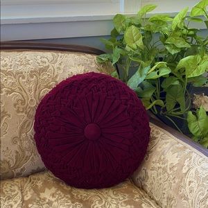 Corduroy Button Throw Pillow